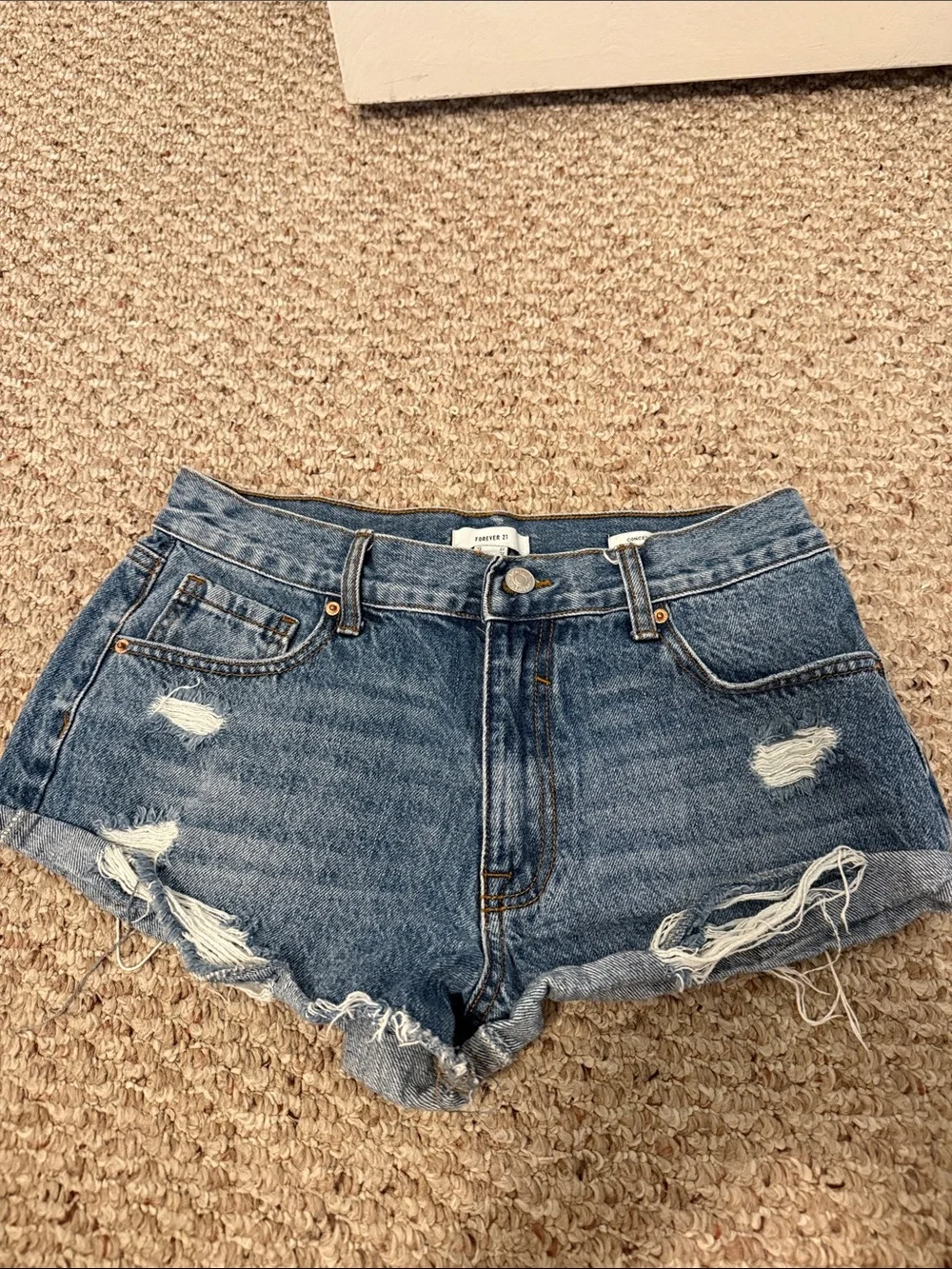 Denim Distressed Women's Shorts